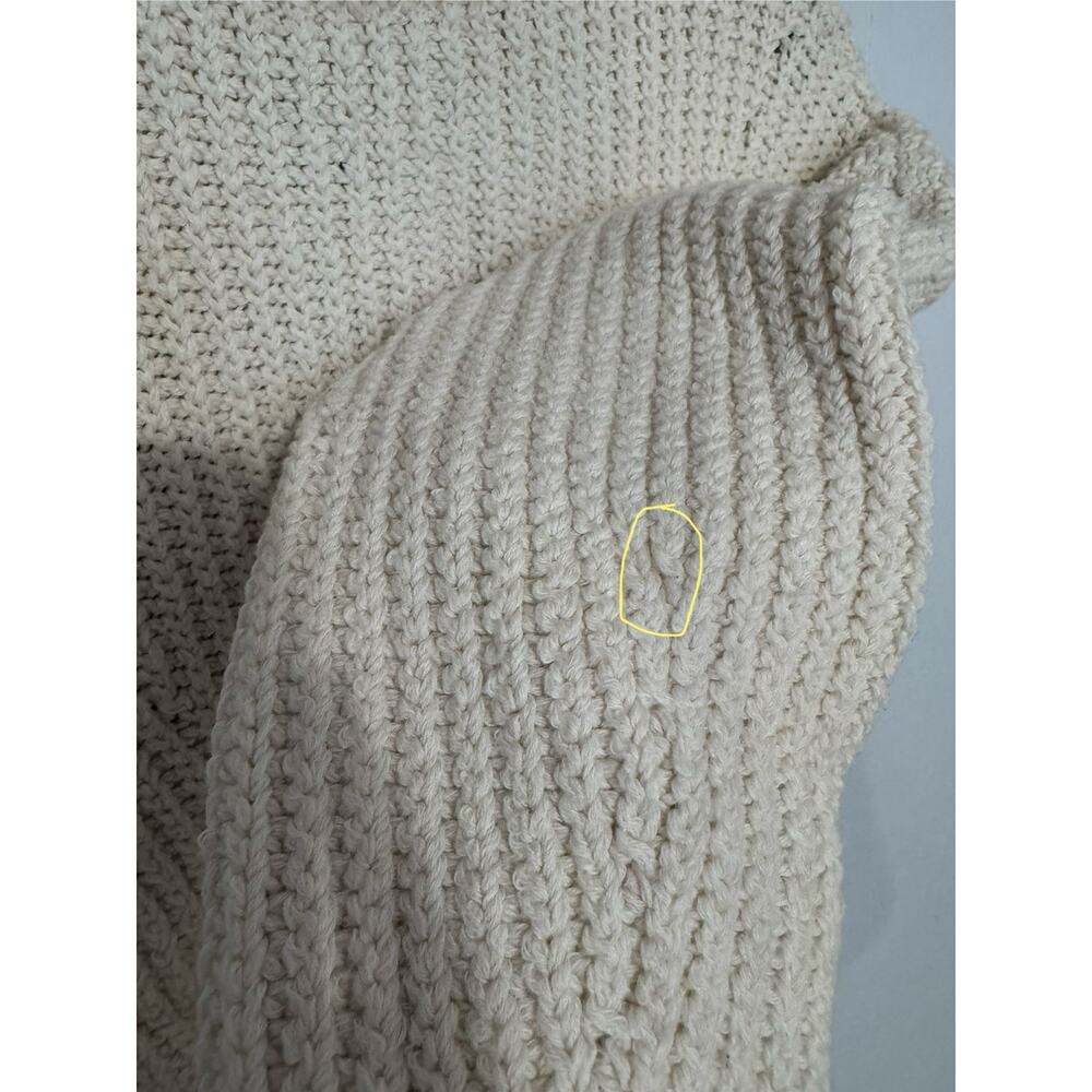 Vintage Isabel Marant Geometric Cream Wool Blend Crop Sweater Size 34/US 2 - Picture 10 of 16